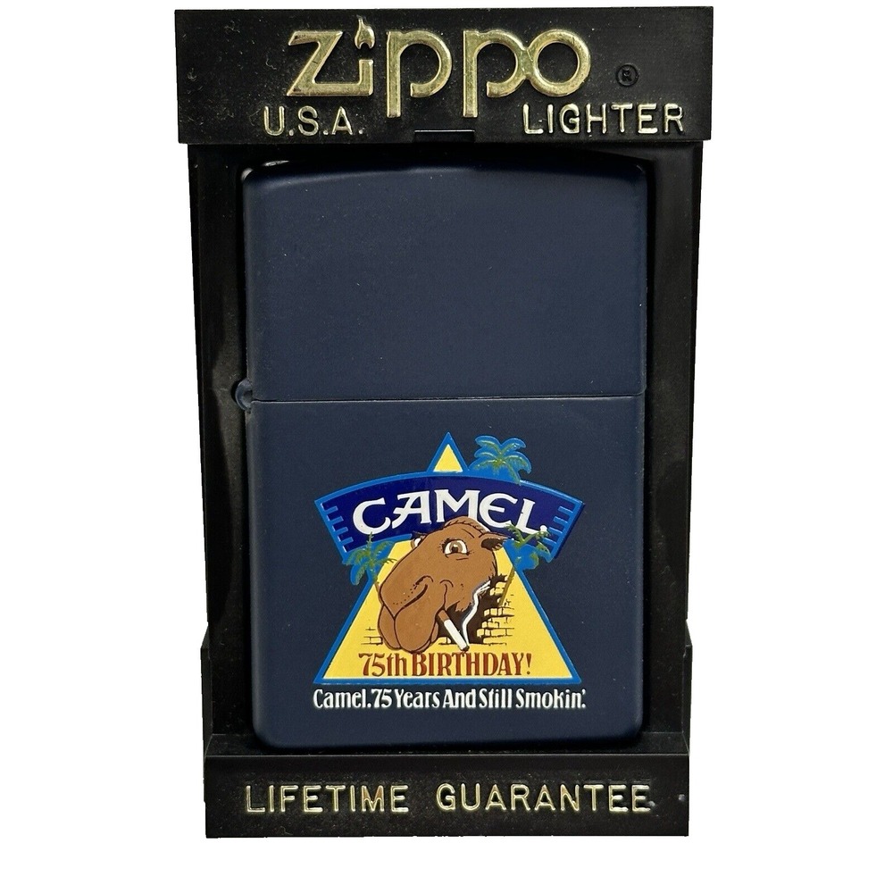 Vintage‎ Camel Joe 75th Birthday Zippo Lighter Made In USA New Retro